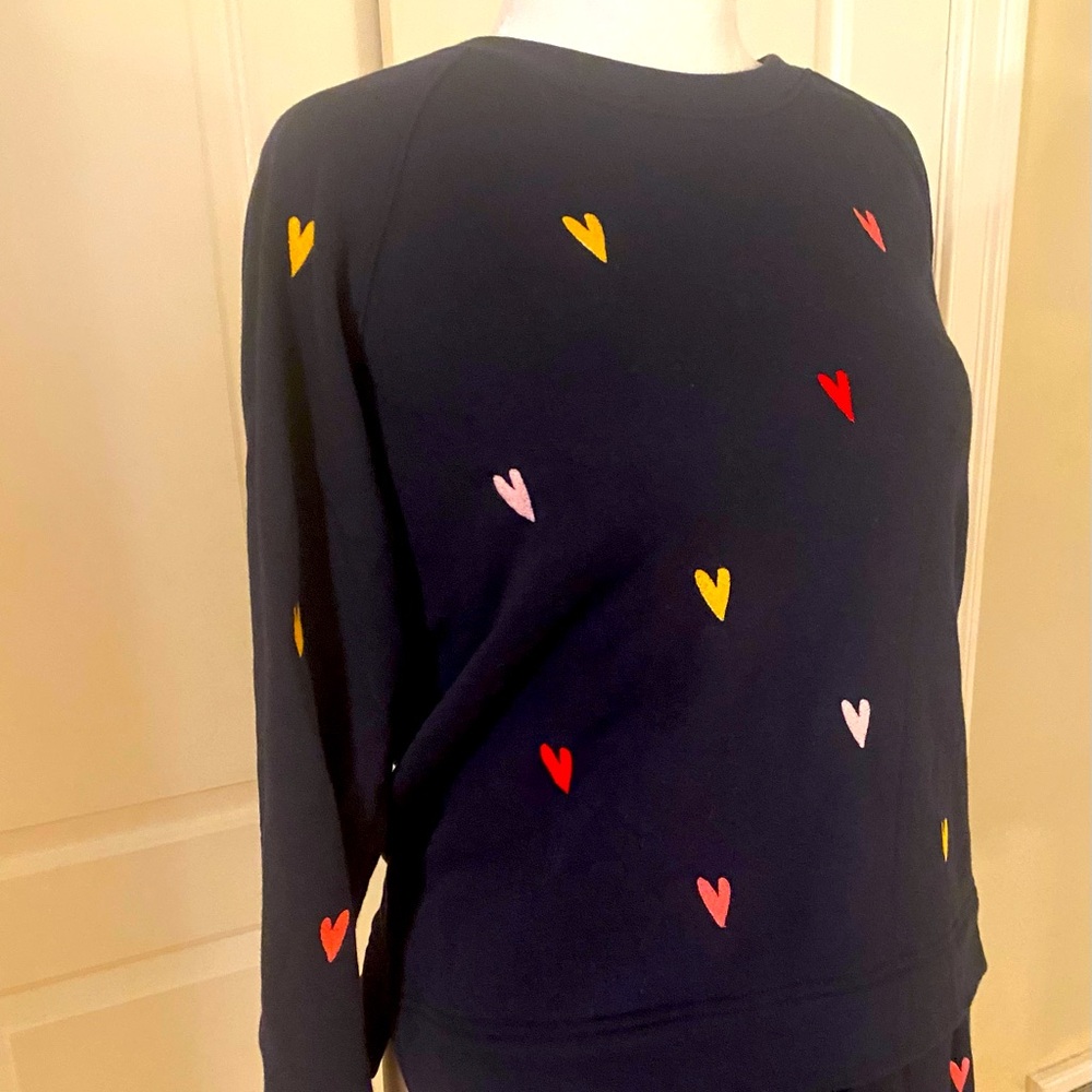 Loft Lounge Set Navy Blue with Hearts 💙🩷💙🩷